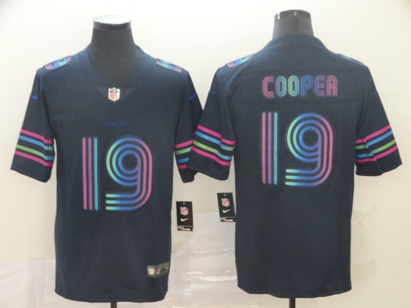 Men's Dallas Cowboys Amari Cooper #19 Navy City Edition Jersey